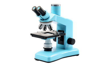 3d Light Blue Microscope