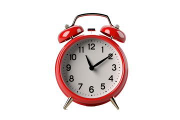 3d Retro Red Alarm Clock