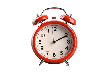 3d Retro Red Alarm Clock