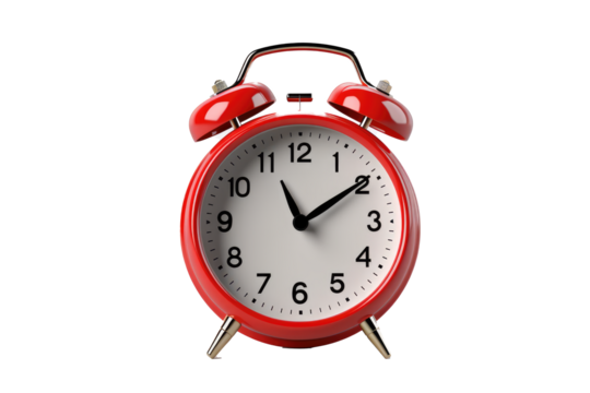 3d Retro Red Alarm Clock