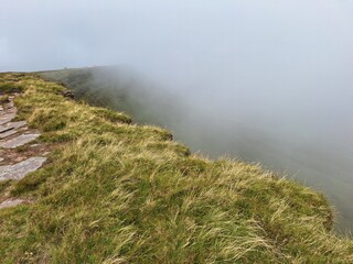fog in the mountains