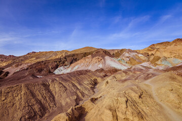 Fototapeta na wymiar Colourful mountains of the Death Valley