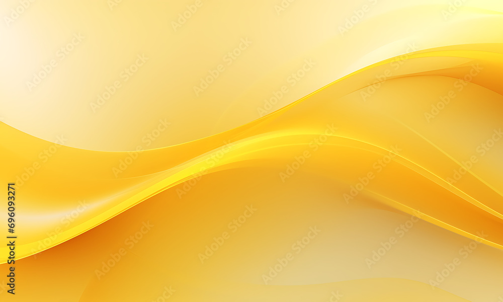 Poster Abstract yellow horizontal wavy background in the style of dynamic energy flow
