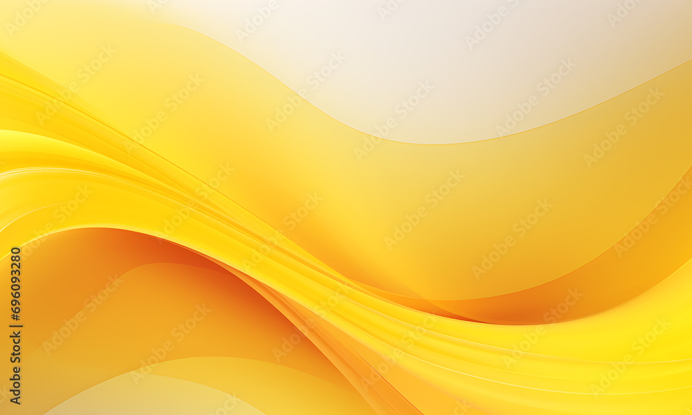 Poster Abstract yellow horizontal wavy background in the style of dynamic energy flow
