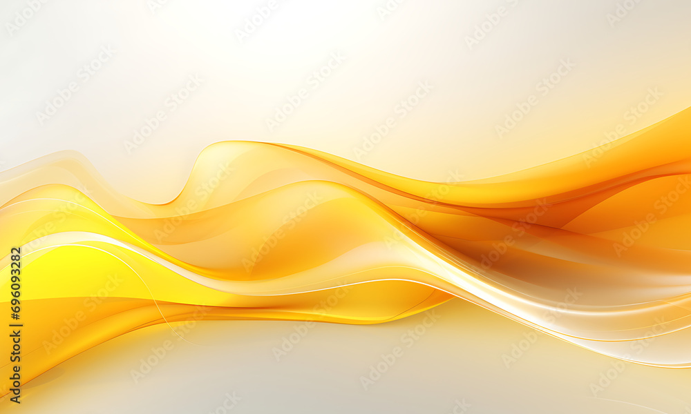 Poster abstract yellow wavy background in the style of energetic lines, gold and amber, abstract minimalist