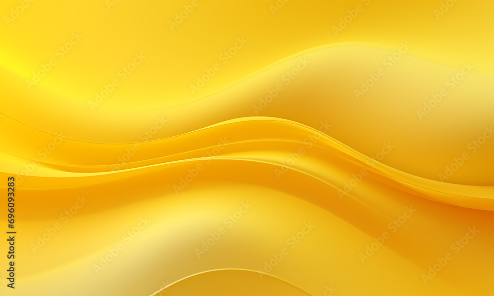 Poster Abstract yellow horizontal wavy background in the style of dynamic energy flow
