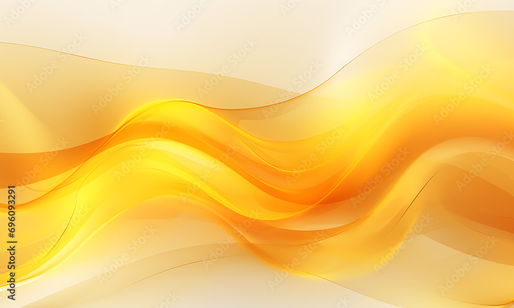 Poster abstract yellow wavy background in the style of energetic lines, gold and amber, abstract minimalist