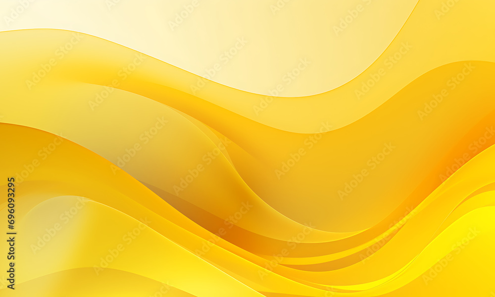 Aufkleber abstract yellow wavy background in the style of elegant lines