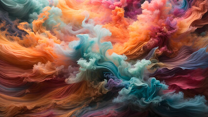 Obraz premium Vibrant colors exploding in abstract physical structure generated by AI