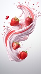 Strawberry Essence: Cream & Berry Dance