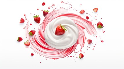 Strawberry Essence: Cream & Berry Dance