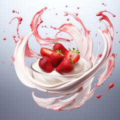 Strawberry Essence: Cream & Berry Dance