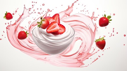 Strawberry Essence: Cream & Berry Dance