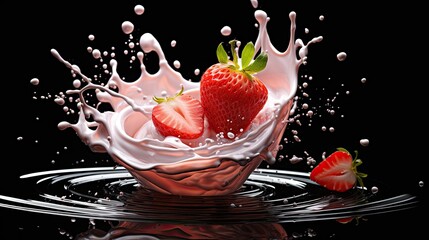 Strawberry Essence: Cream & Berry Dance