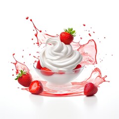 Strawberry Essence: Cream & Berry Dance