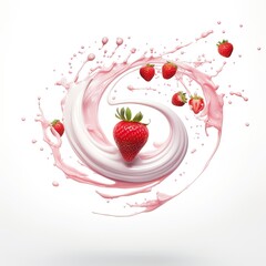 Strawberry Essence: Cream & Berry Dance