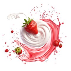 Strawberry Essence: Cream & Berry Dance