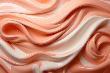 Orange paint cream liquid. The abstract shade of peach in 2024