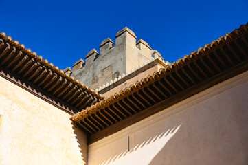 Islamic medieval architectural feature of Alhambra, Granada, Spain