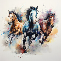horse, tier, braun, hengst, portrait, zeichnung, gemälde, natur, weiß, mähne, stute, horsey, wild, fohlen, schönheit, animal, brown, stallion, drawing, painting, nature, white, mane, mare, foal, beaut