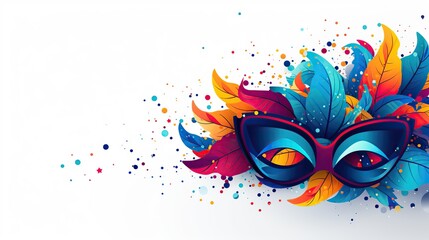 Banner design for a World Carnival. Full color illustration.