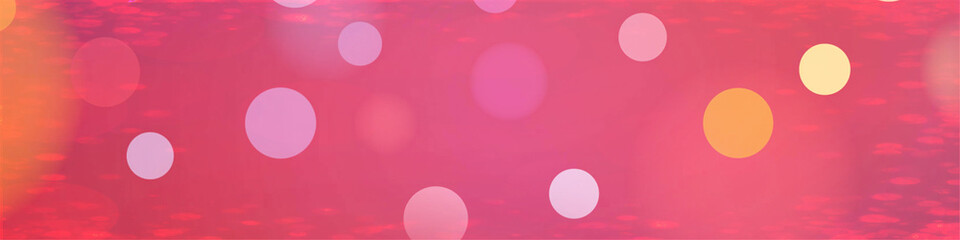 Red bokeh background banner, with copy space for text or your images