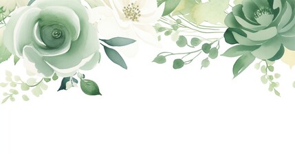 Elegant blank wedding invitation copy with floral makeup