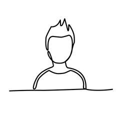 avatar continuous line art