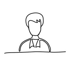 avatar continuous line art