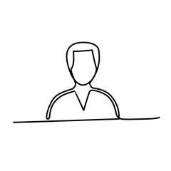 avatar continuous line art