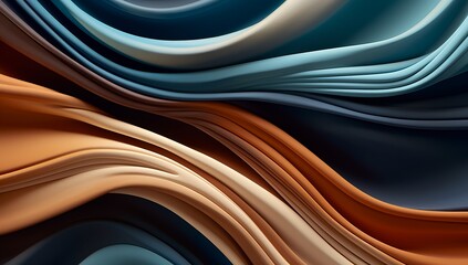Generative AI image of beautiful abstract image of colored and brown strips background
