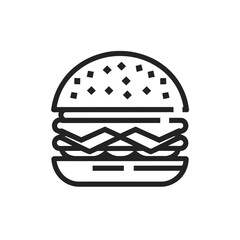 Hamburger line icon 