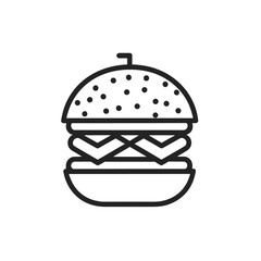 Hamburger line icon 