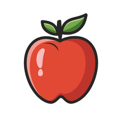 Cartoon apple icon