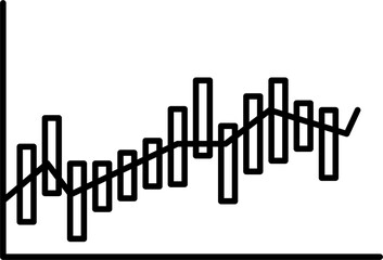 Investment Chart Finance Money Drawing Doodle Vector Illustration