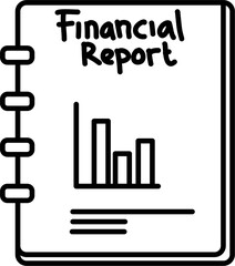 Financial Report Finance Money Drawing Doodle Vector Illustration