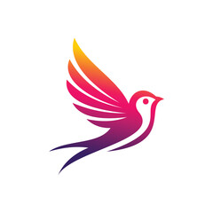 LITTLE BIRD ICON LOGO VECTOR