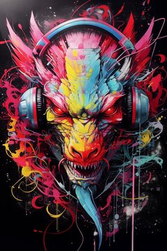 dj dragon abstract