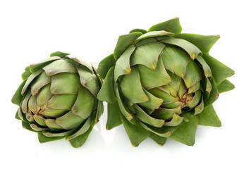 Fototapeta premium fresh artichoke on white background 6