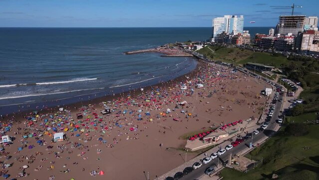 Playa Varese, otra vista. Mar del Plata, Provincia de Buenos Aires, Argentina.
