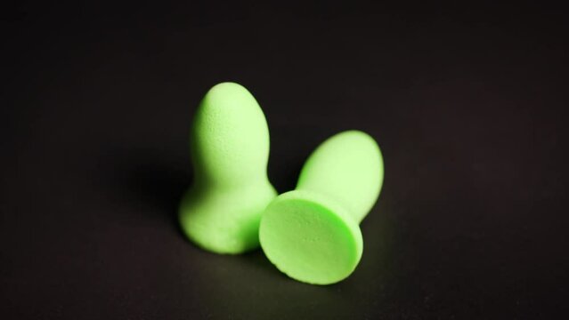 Green safety earplugs