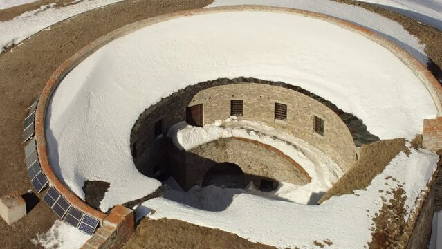 vue a&eacute;rienne du fort de ronce