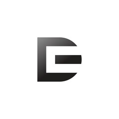 Fototapeta na wymiar ED or DE initial modern monogram letter logo design