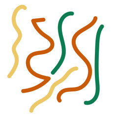 Fototapeta premium Retro squiggly scribble backdrop 