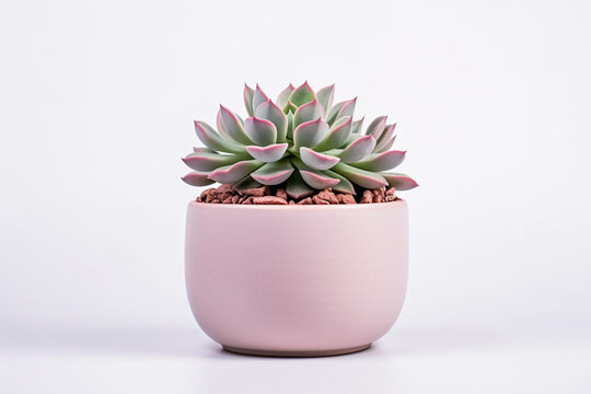 graptoveria opalina plant aesthetics style white background