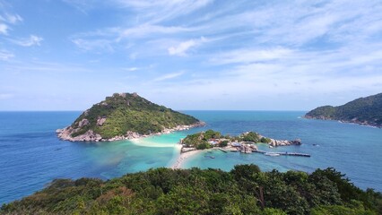 Nang Yuan Island, it's close location to popular islands like Koh Tao and Koh Samui, Surat Thani Province, THAILAND.