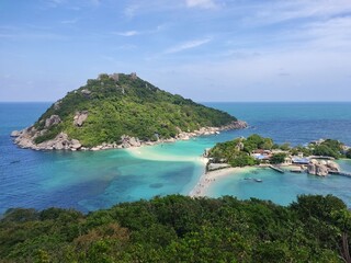 Nang Yuan Island, it's close location to popular islands like Koh Tao and Koh Samui, Surat Thani Province, THAILAND.
