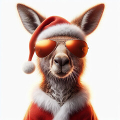 Kangaroo wearing sunglasses