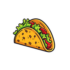 taco illustration isolated