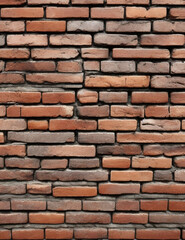 Obraz premium Red brick wall texture background.